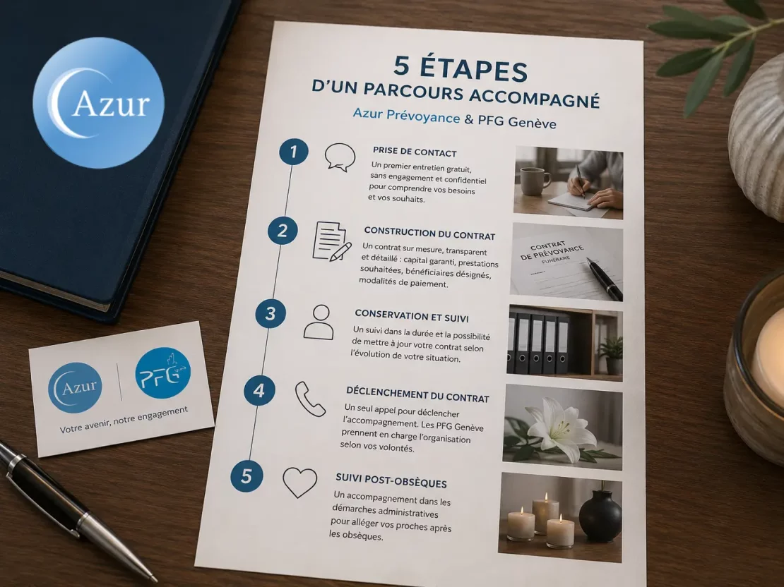 De la souscription aux obsèques : le parcours accompagné avec Azur Prévoyance et les PFG Genève